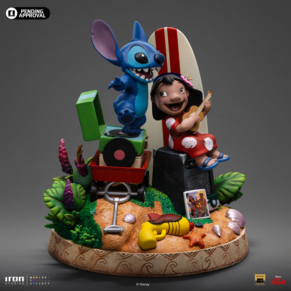 Estátua Lilo & Stitch Deluxe - Disney Classics - Art Scale 1/10 - Iron Studios