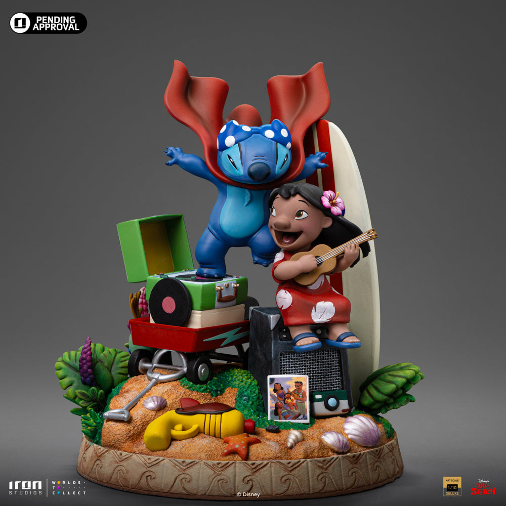 Estátua Lilo & Stitch Deluxe - Disney Classics - Art Scale 1/10 - Iron Studios