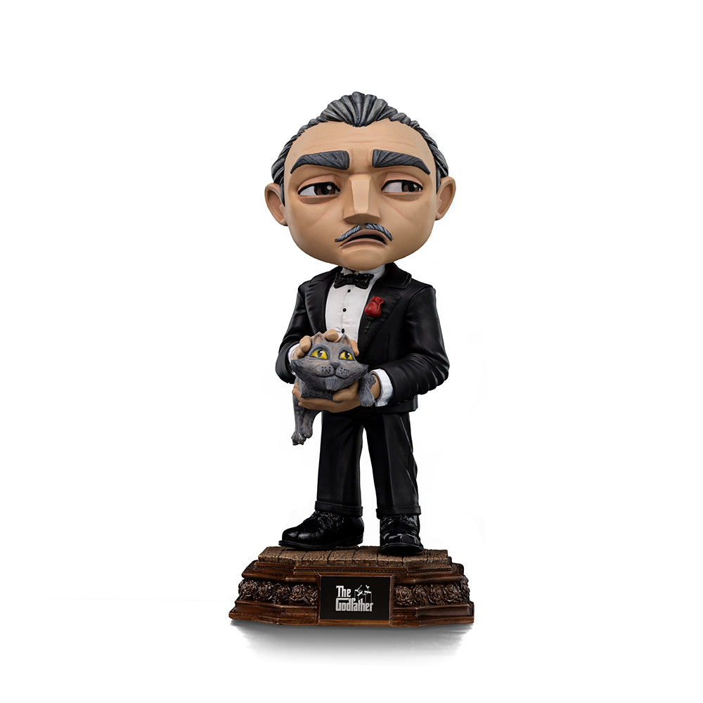 Estátua Don Corleone - O Poderoso Chefão - MiniCo - Iron Studios