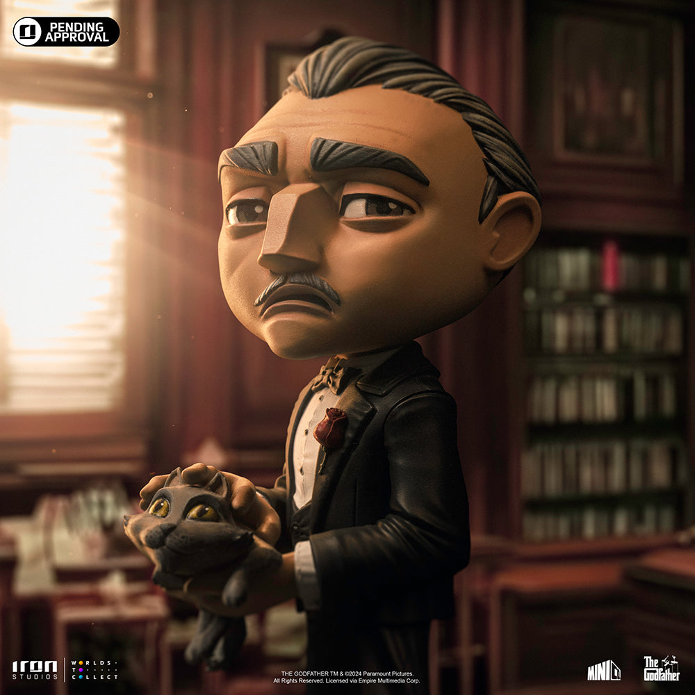 Estátua Don Corleone - O Poderoso Chefão - MiniCo - Iron Studios