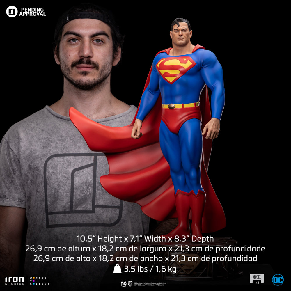 Estátua Superman Trinity - DC Comics -   Legacy Replica 1/4 - Iron Studios