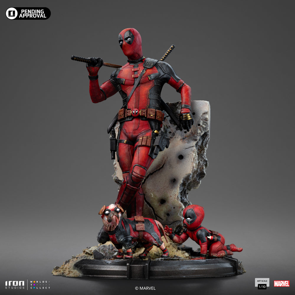 確認事項有 Iron Studios デッドプール & ウルヴァリン 1/10 Estátua Deadpool - Deadpool & Wolverine - Art Scale 1/10 - Iron