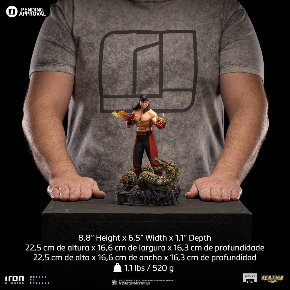 Estátua Liu Kang - Mortal Kombat - Art Scale 1/10 - Iron Studios
