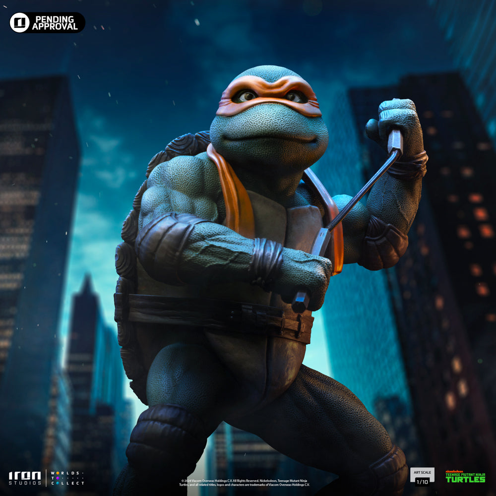 Estátua Michelangelo - TMNT Movie - Art Scale 1/10 - Iron Studios