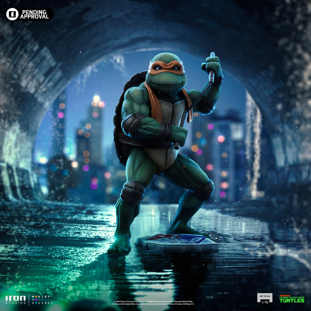Estátua Michelangelo - TMNT Movie - Art Scale 1/10 - Iron Studios