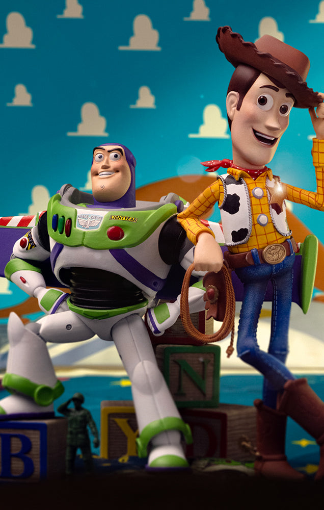 Estátua Buzz & Woody Deluxe - Toy Story - Art Scale 1/10 - Iron Studios