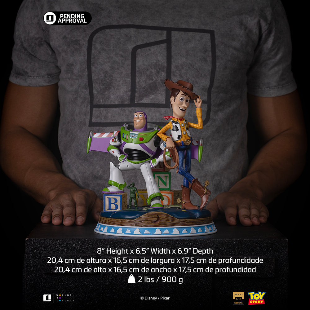 Estátua Buzz & Woody Deluxe - Toy Story - Art Scale 1/10 - Iron Studios