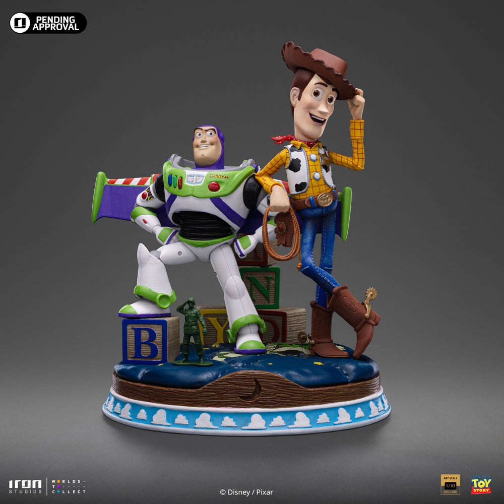 Estátua Buzz & Woody Deluxe - Toy Story - Art Scale 1/10 - Iron Studios