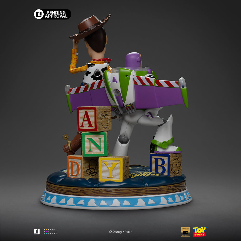 Estátua Buzz & Woody Deluxe - Toy Story - Art Scale 1/10 - Iron Studios