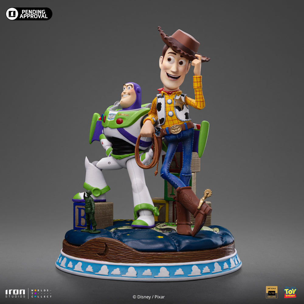 Estátua Buzz & Woody Deluxe - Toy Story - Art Scale 1/10 - Iron Studios