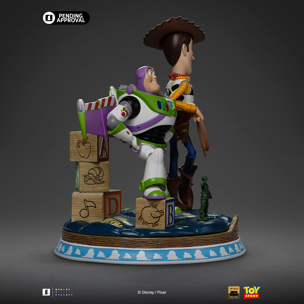 Estátua Buzz & Woody Deluxe - Toy Story - Art Scale 1/10 - Iron Studios