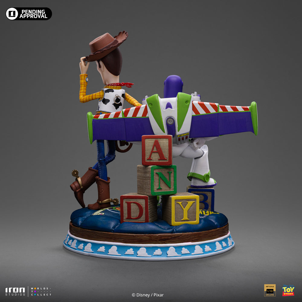 Estátua Buzz & Woody Deluxe - Toy Story - Art Scale 1/10 - Iron Studios