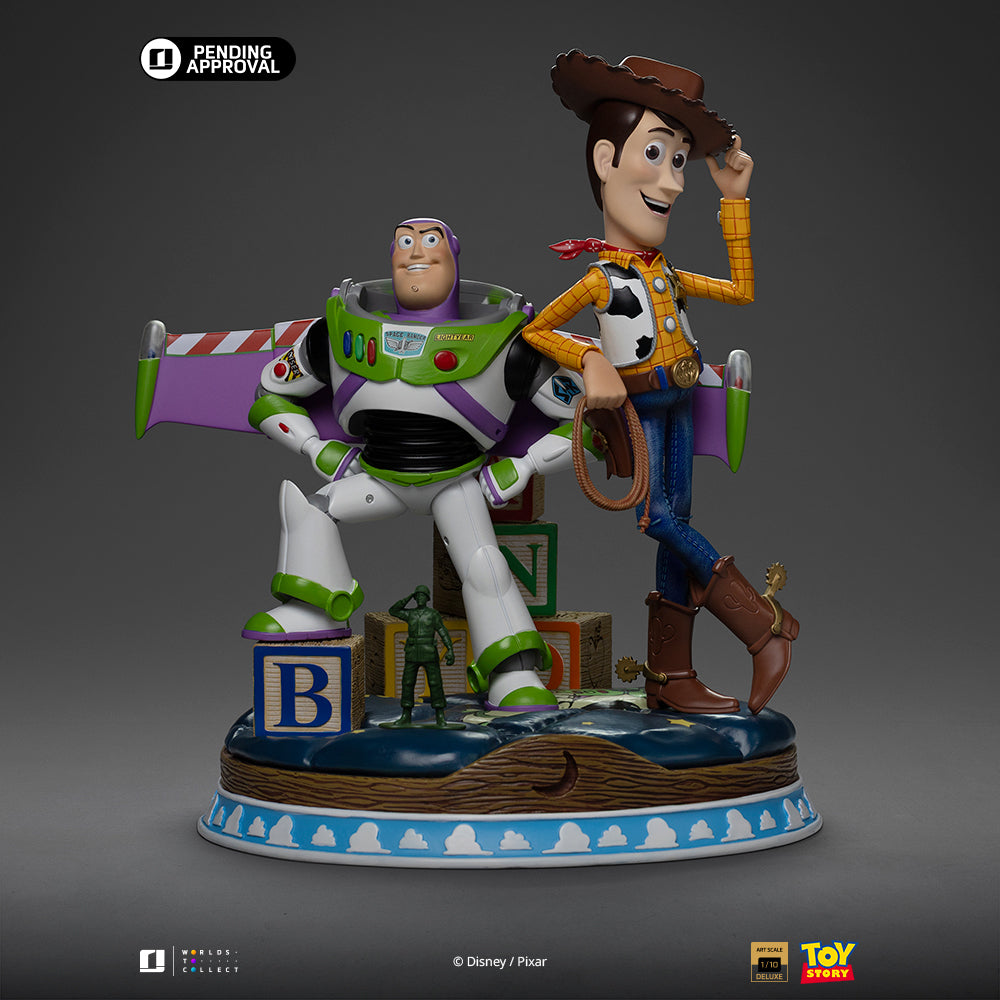 Estátua Buzz & Woody Deluxe - Toy Story - Art Scale 1/10 - Iron Studios