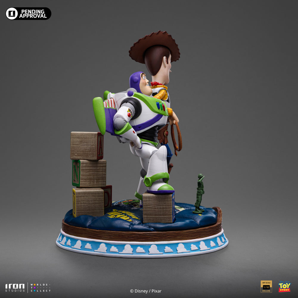 Estátua Buzz & Woody Deluxe - Toy Story - Art Scale 1/10 - Iron Studios