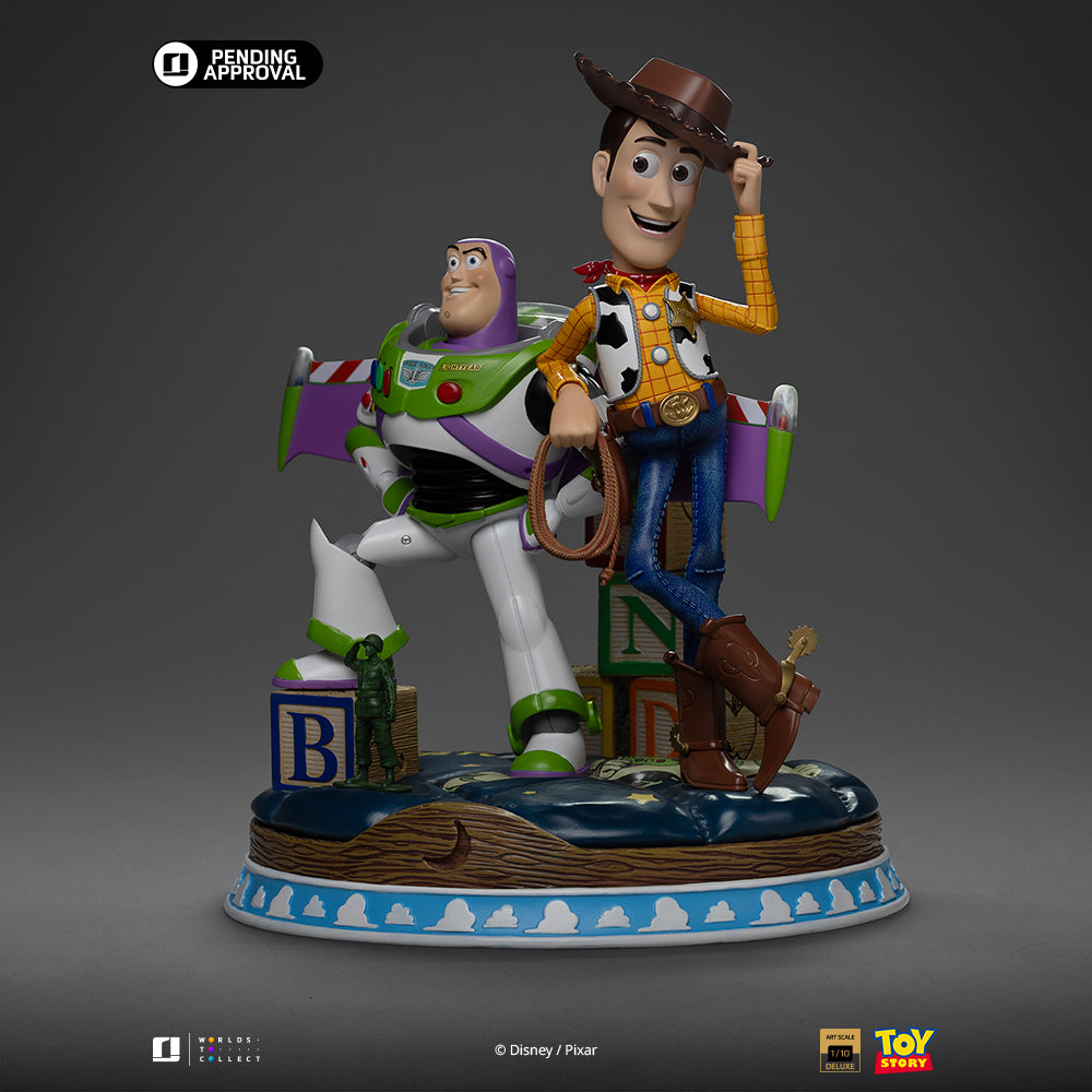 Estátua Buzz & Woody Deluxe - Toy Story - Art Scale 1/10 - Iron Studios