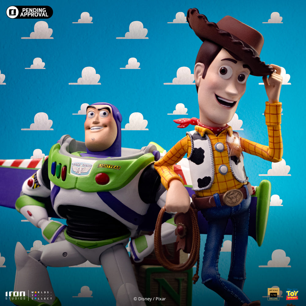 Estátua Buzz & Woody Deluxe - Toy Story - Art Scale 1/10 - Iron Studios