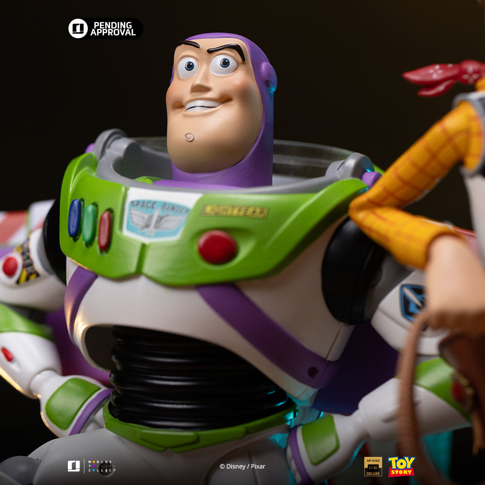 Estátua Buzz & Woody Deluxe - Toy Story - Art Scale 1/10 - Iron Studios