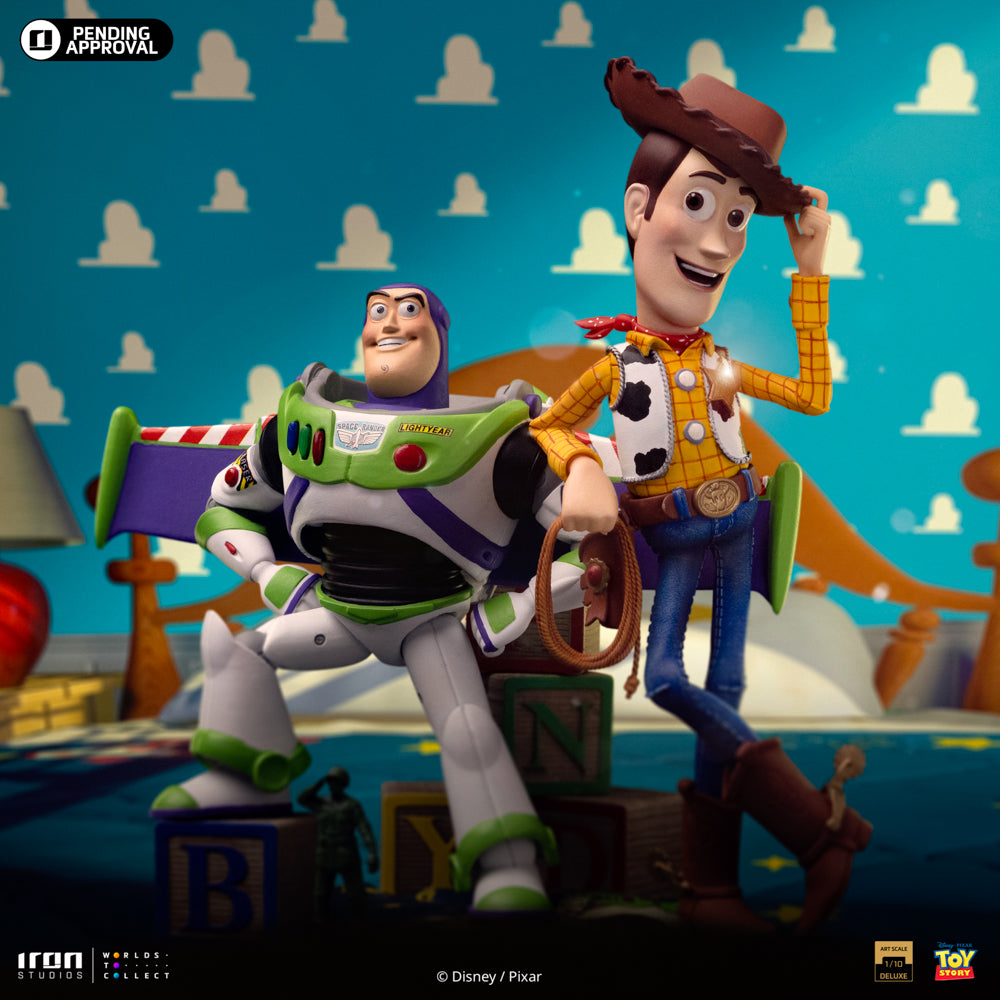 Estátua Buzz & Woody Deluxe - Toy Story - Art Scale 1/10 - Iron Studios