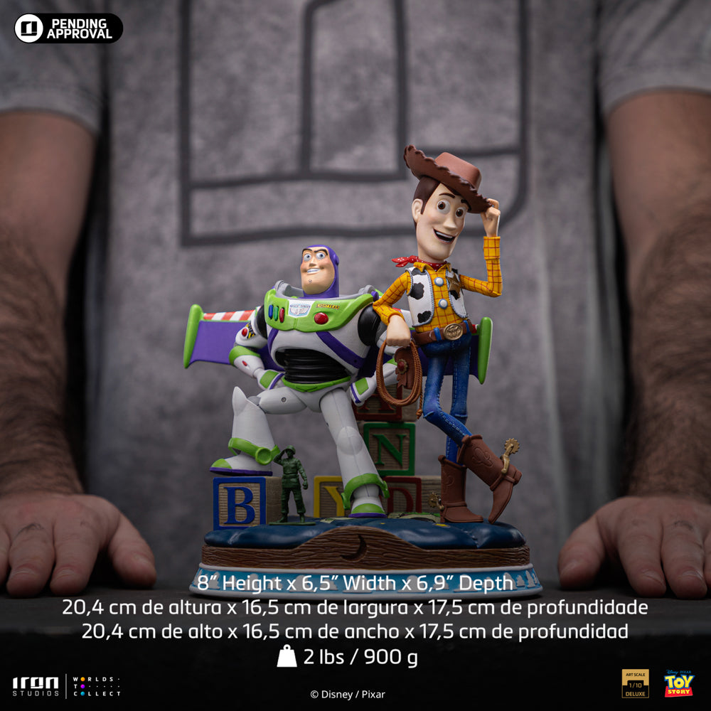 Estátua Buzz & Woody Deluxe - Toy Story - Art Scale 1/10 - Iron Studios