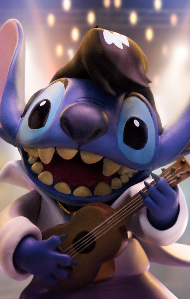 Estátua Stitch King of Rock - Disney Classics - Art Scale 1/10 - Iron Studios
