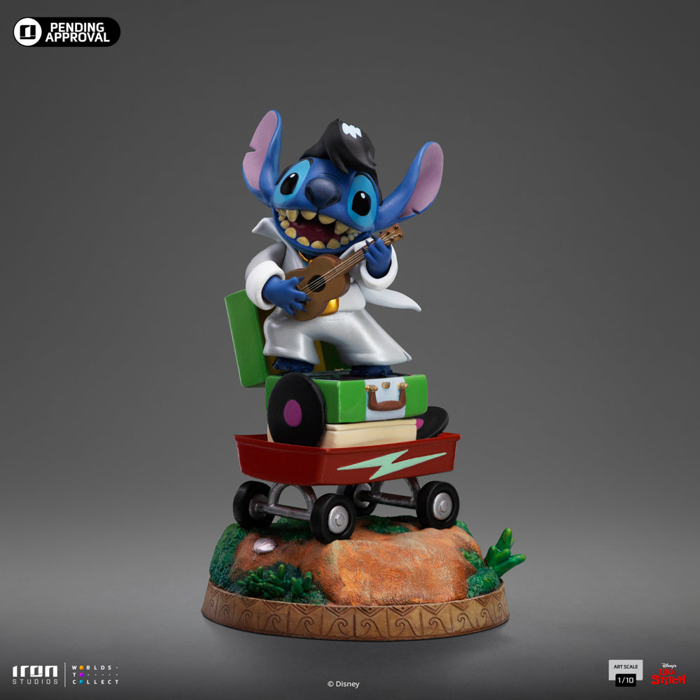 Estátua Stitch Rei do Rock - Disney Classics - Art Scale 1/10