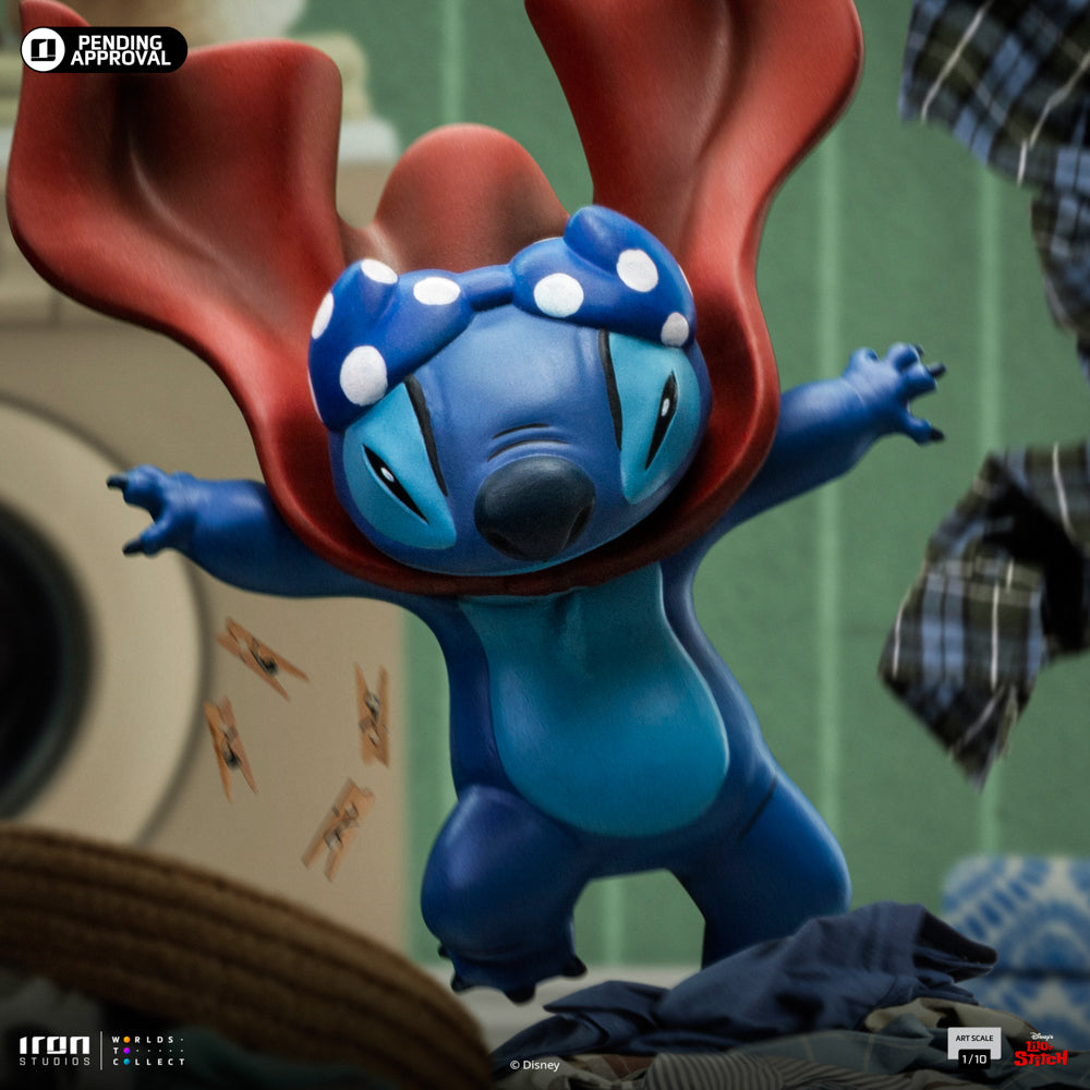 Estátua Stitch Lavanderia - Disney Classics - Art Scale 1/10 - Iron Studios