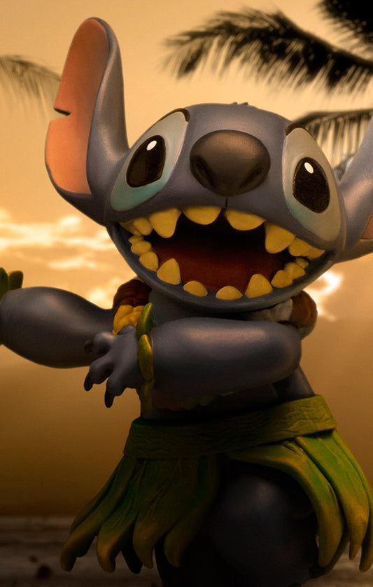 Estátua Stitch Hula - Disney Classics - Art Scale 1/10 - Iron Studios
