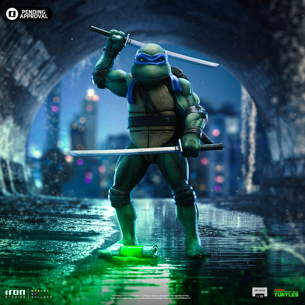 Estátua Leonardo - TMNT Movie - Art Scale 1/10 - Iron Studios