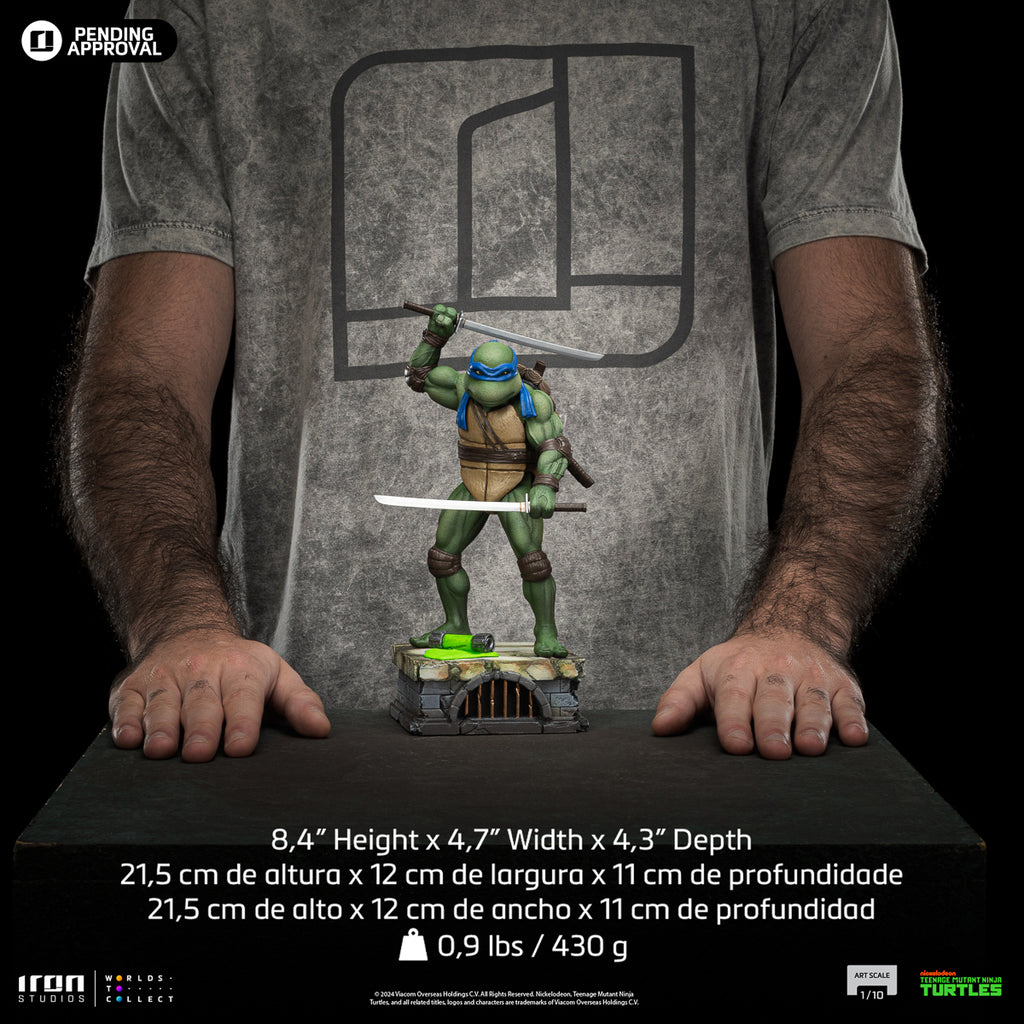 Estátua Leonardo - TMNT Movie - Art Scale 1/10 - Iron Studios