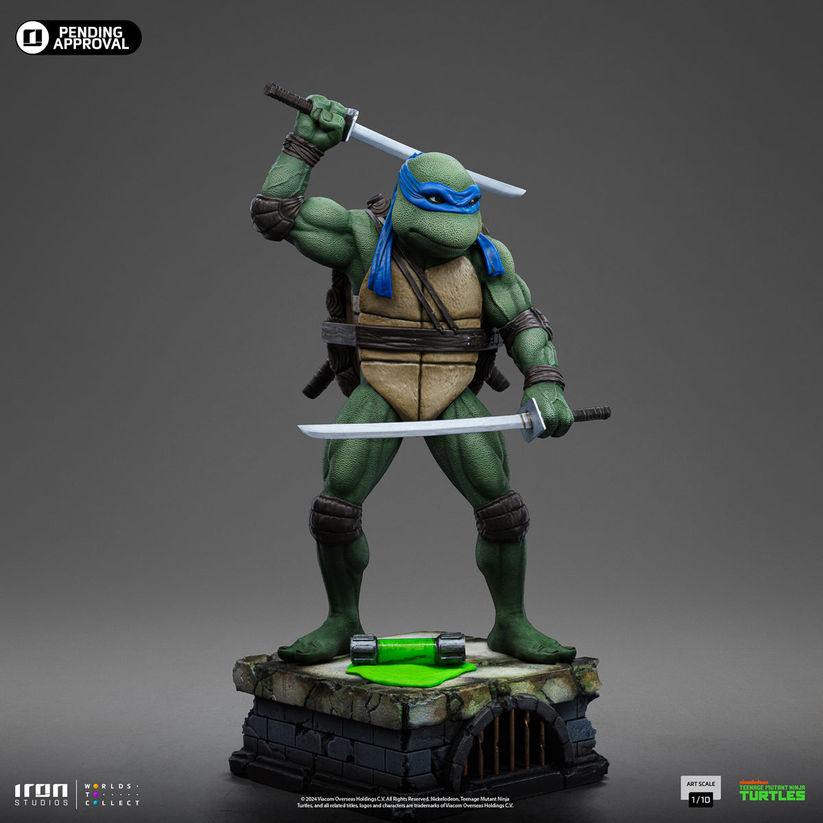 Estátua Leonardo - As Tartarugas Ninja - Art Scale 1/10 - Iron