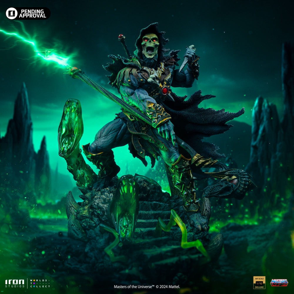Estátua Esqueleto Unleashed - He-Man e os Mestres do Universo - Art Scale 1/10 - Iron Studios