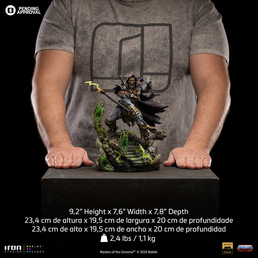 Estátua Esqueleto Unleashed - He-Man e os Mestres do Universo - Art Scale 1/10 - Iron Studios