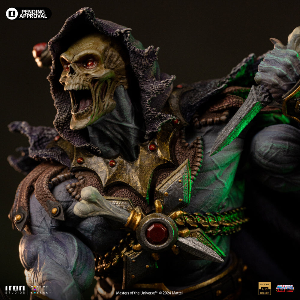 Estátua Esqueleto Unleashed - He-Man e os Mestres do Universo - Art Scale 1/10 - Iron Studios