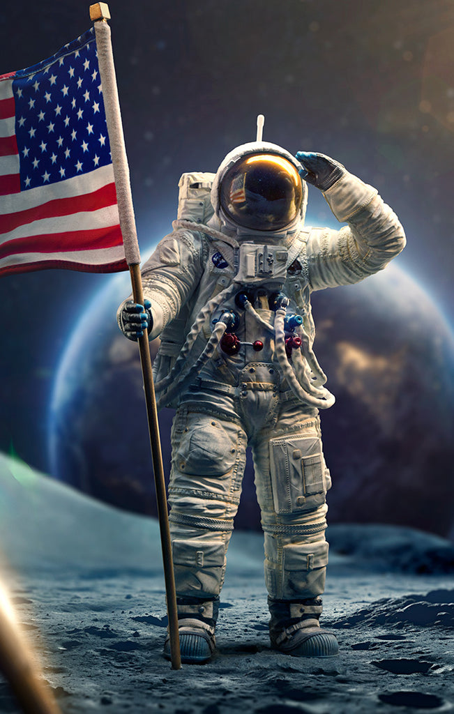 Estátua Apollo 11 Astronaut - Nasa - Art Scale 1/10 - Iron Studios
