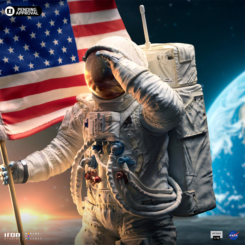 Estátua Astronauta Apolo 11 - Nasa - Art Scale 1/10 - Iron Studios