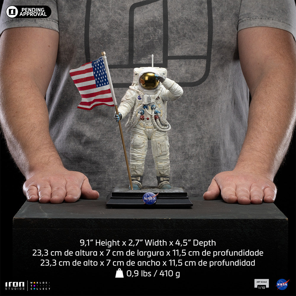 Estátua Astronauta Apolo 11 - Nasa - Art Scale 1/10 - Iron Studios