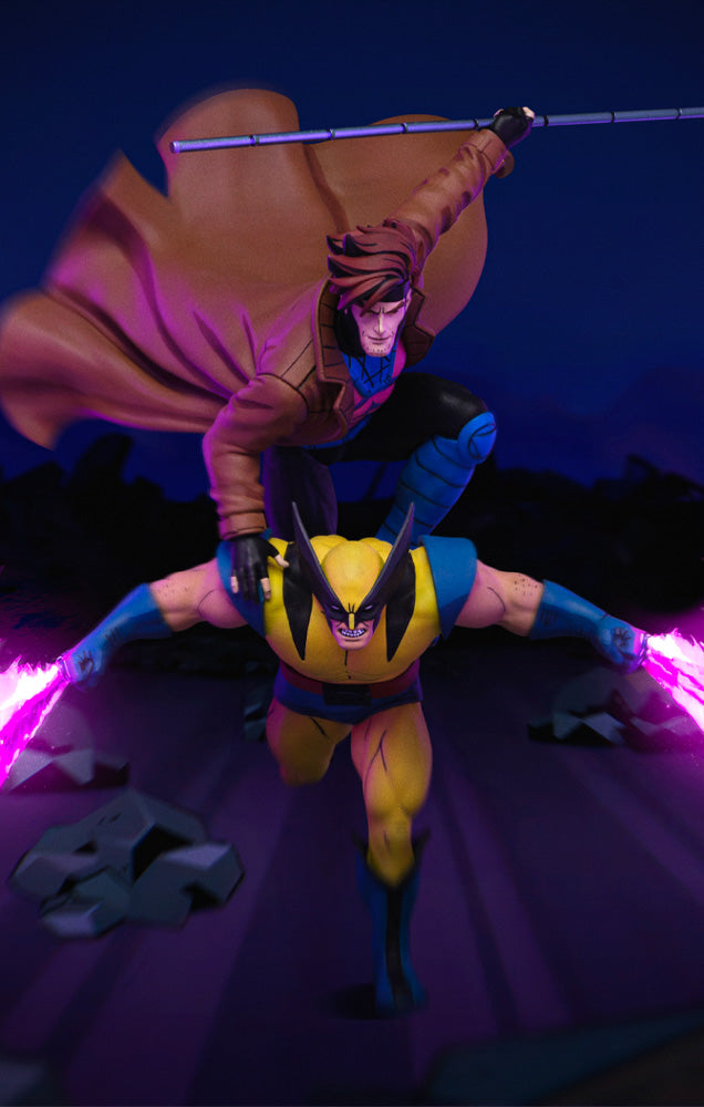 Estátua Wolverine e Gambit - X-Men 97 - Art Scale 1/10 - Iron