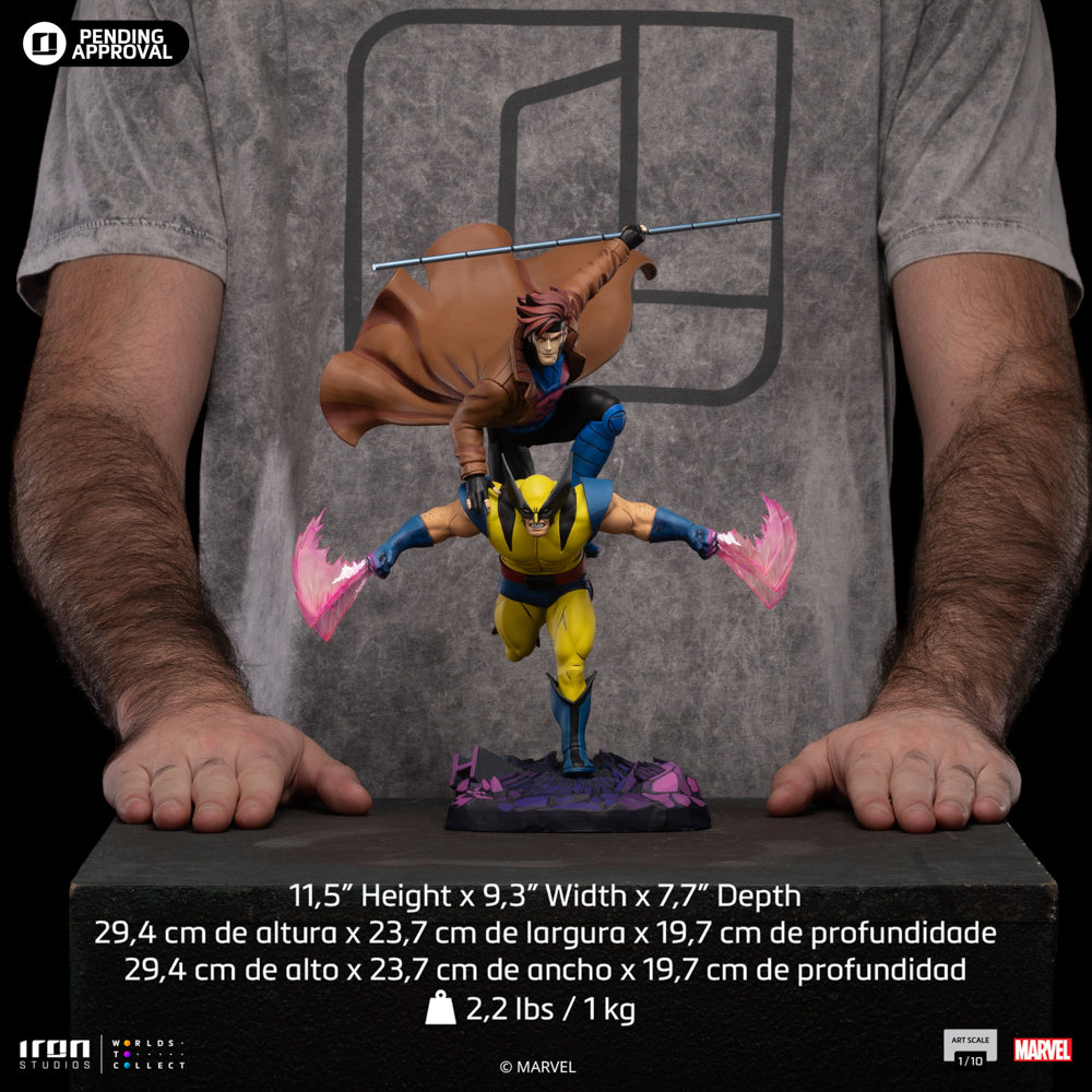Estátua Wolverine and Gambit - X-Men 97 - Art Scale 1/10 - Iron Studios