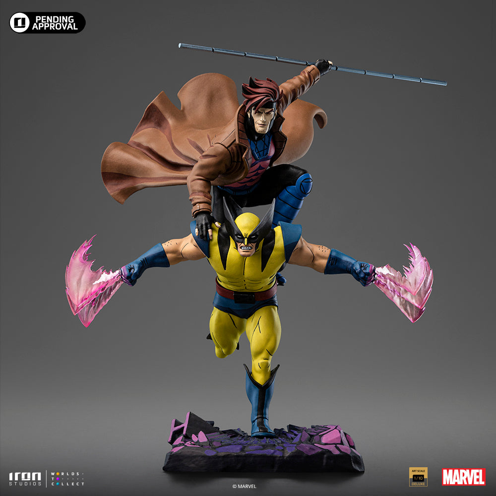 Estátua Wolverine e Gambit - X-Men 97 - Art Scale 1/10 - Iron
