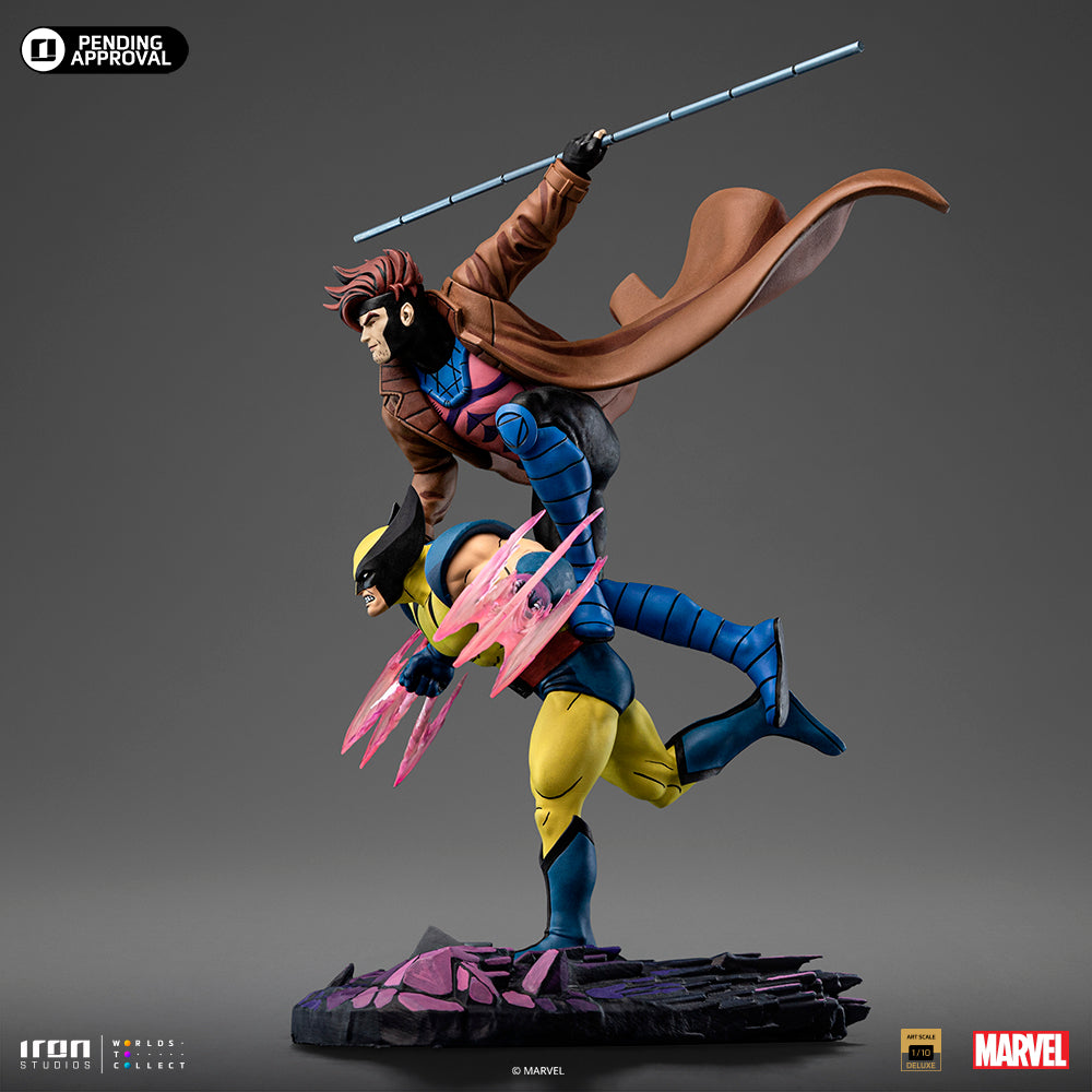 Estátua Wolverine e Gambit - X-Men 97 - Art Scale 1/10 - Iron Studios