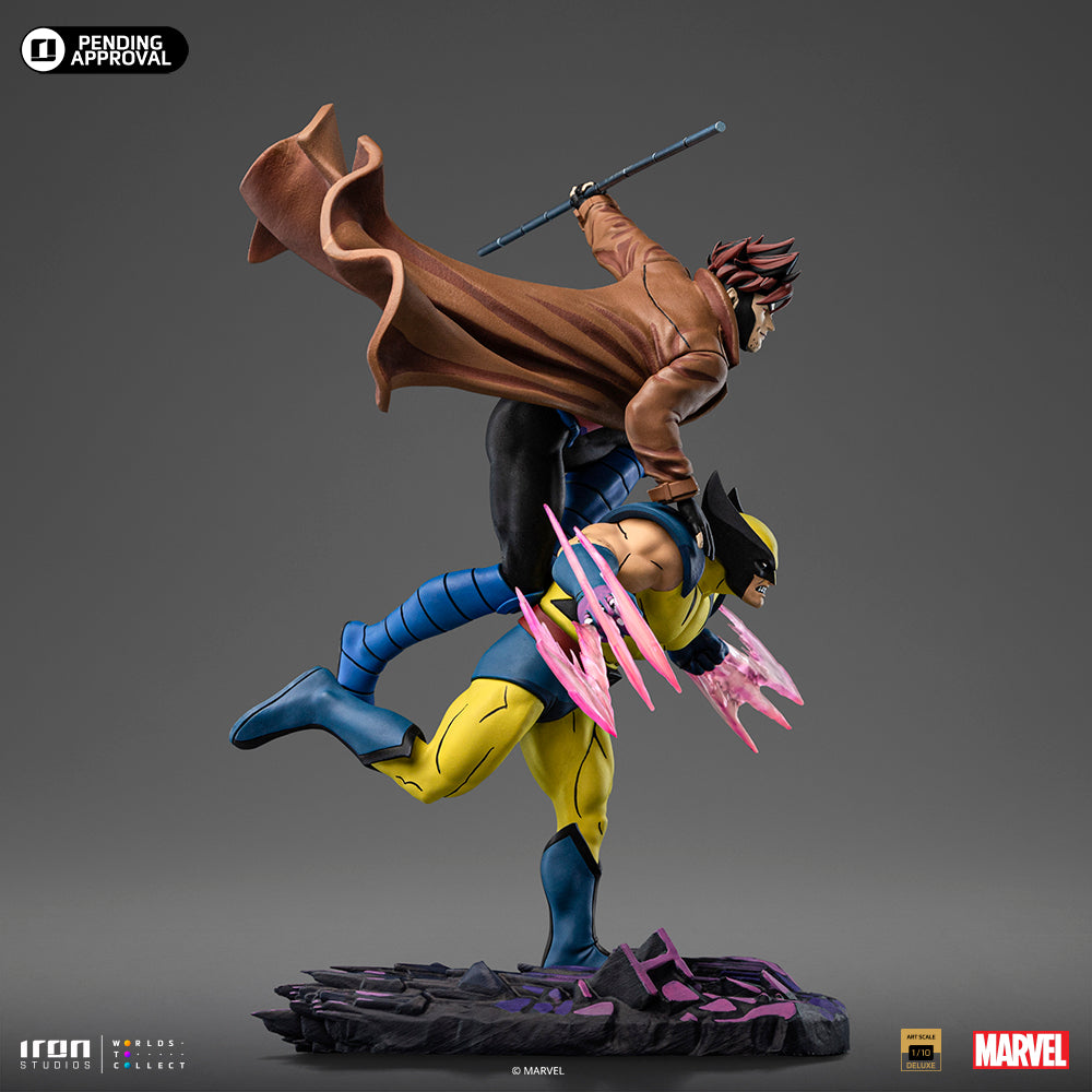 Estátua Wolverine e Gambit - X-Men 97 - Art Scale 1/10 - Iron