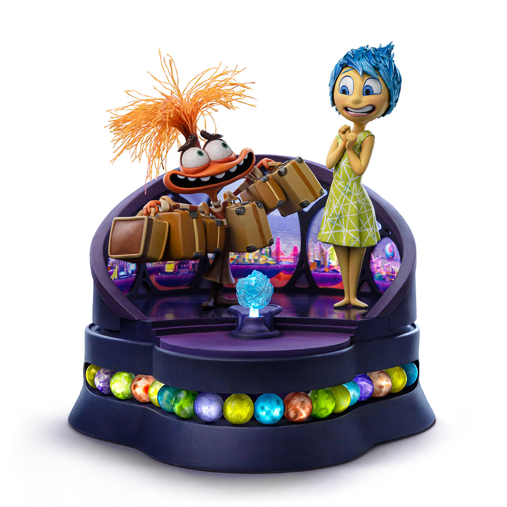 Estátua Alegria e Ansiedade Deluxe - Divertidamente 2 - Art Scale 1/10 - Iron Studios