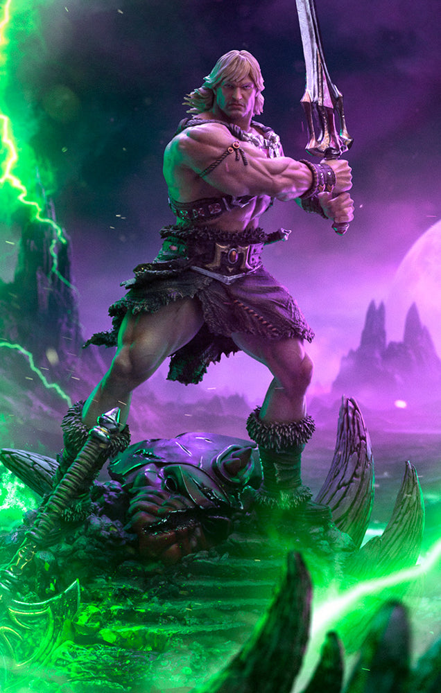 Estátua He-Man Unleashed - He-Man e os Mestres do Universo - Art Scale 1/10 - Iron Studios