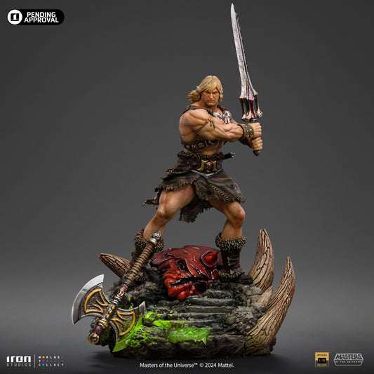 Estátua He-Man Unleashed - He-Man e os Mestres do Universo - Art Scale 1/10 - Iron Studios
