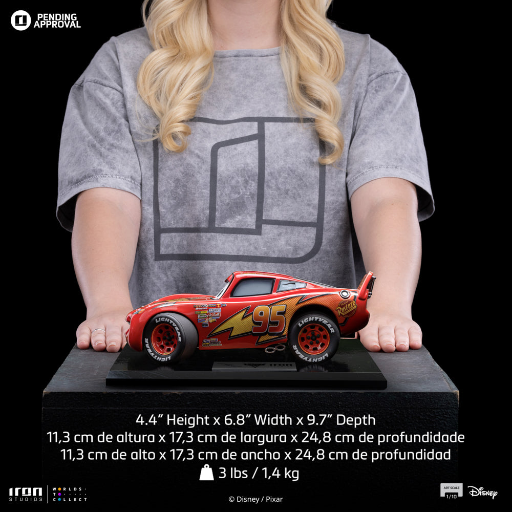 Estátua Relâmpago Mcqueen - Carros - Art Scale 1/10 - Iron Studios