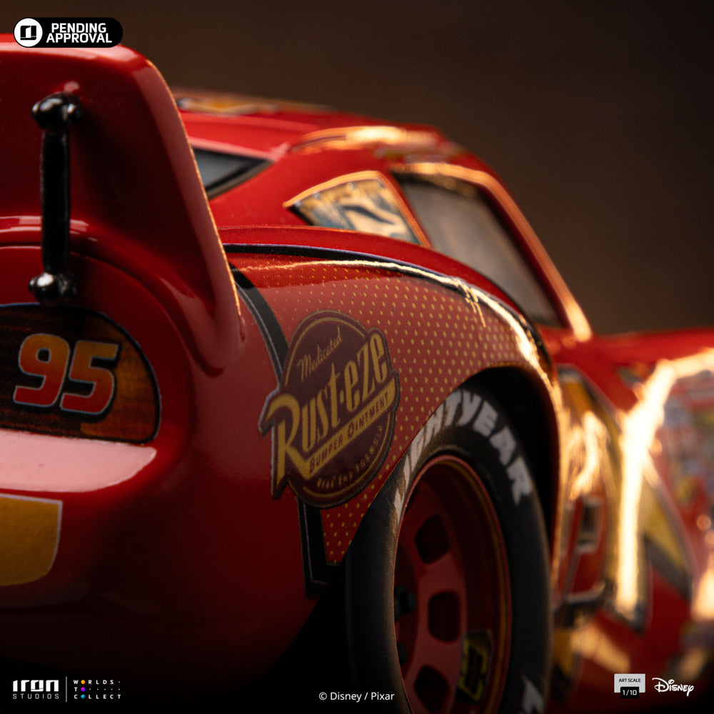 Estátua Relâmpago Mcqueen - Carros - Art Scale 1/10 - Iron Studios