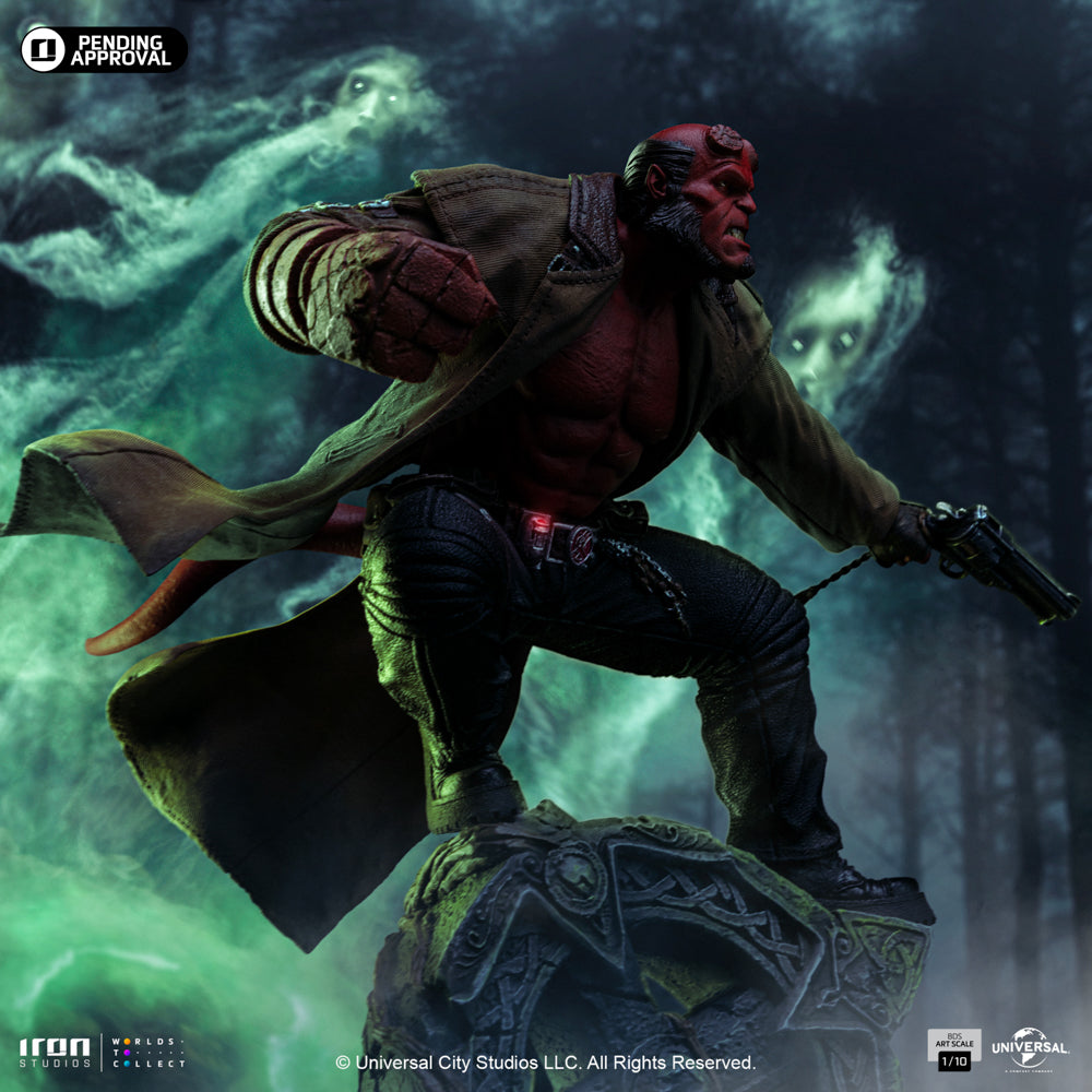 Estátua Hellboy - Hellboy 2 O Exército Dourado - Art Scale 1/10 - Iron Studios