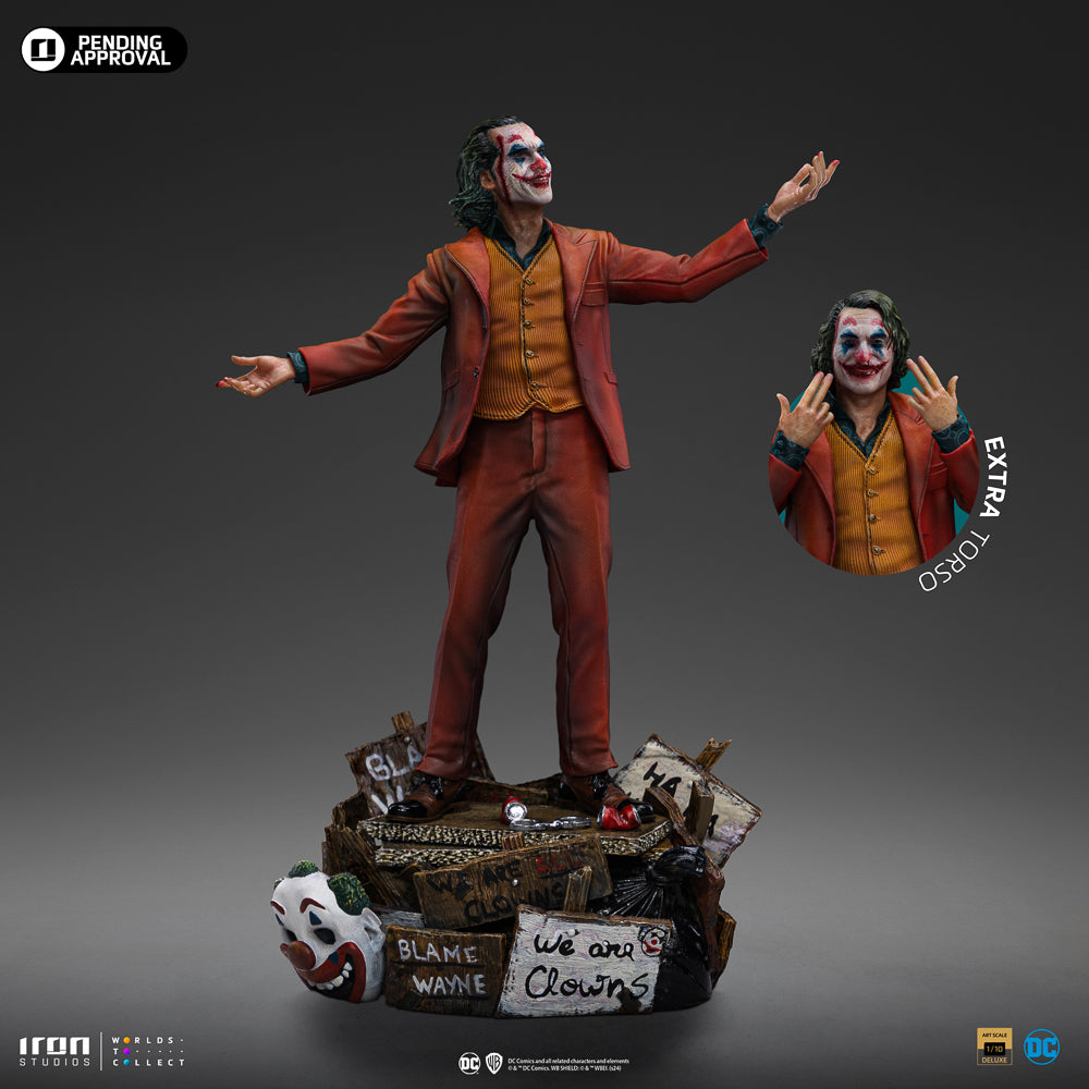 Estátua Coringa Arthur Fleck Deluxe - Coringa - Art Scale 1/10 - Iron Studios
