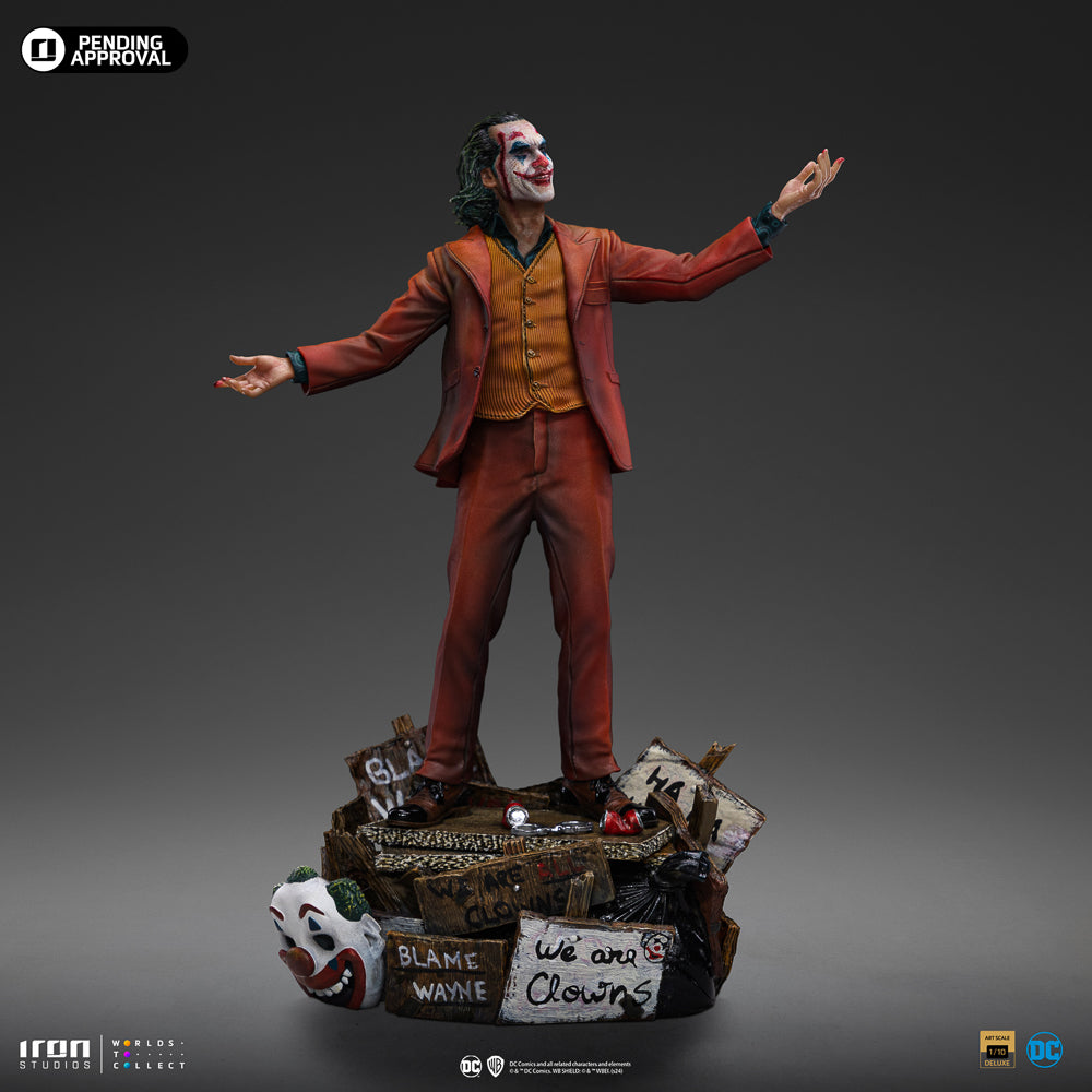 Estátua Coringa Arthur Fleck Deluxe - Coringa - Art Scale 1/10 - Iron Studios