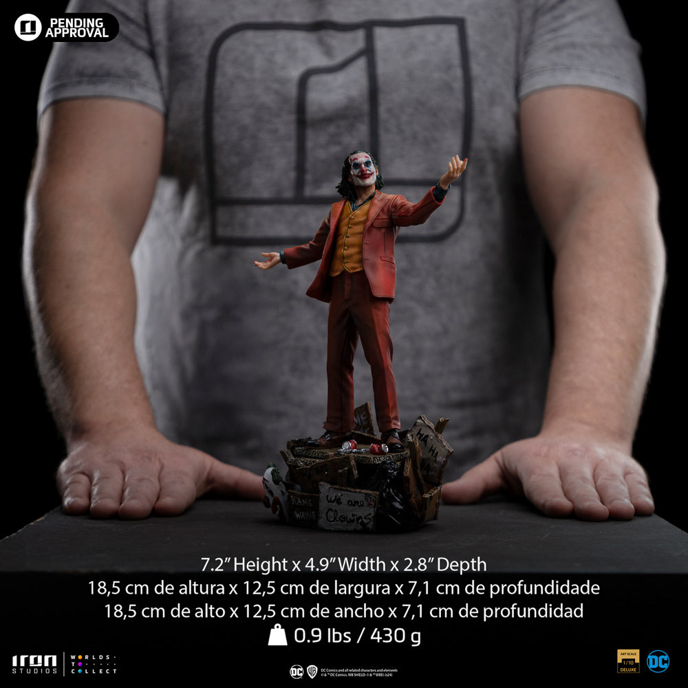 Estátua Coringa Arthur Fleck Deluxe - Coringa - Art Scale 1/10 - Iron Studios